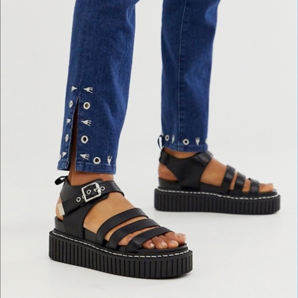 lamoda chunky sandals